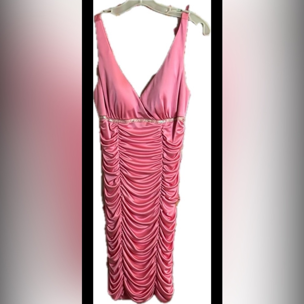 Vintage 90's Ruched Dress STEPIN OUT Womens' Size Medium